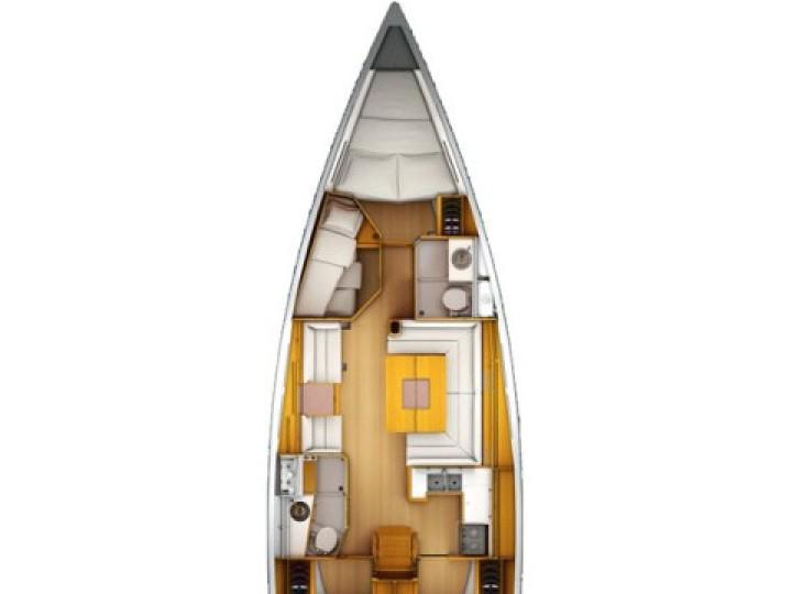 Book yachts online - sailboat - Sun Odyssey 439 - Aeriko - rent