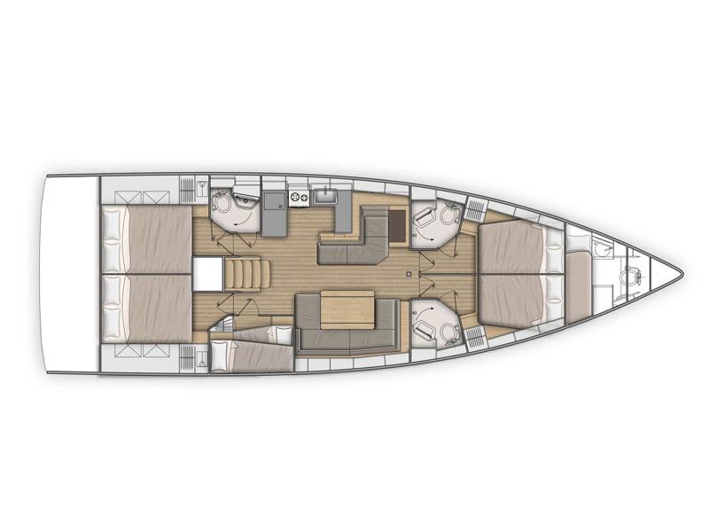 Book yachts online - sailboat - Oceanis 51.1 - Lima - rent