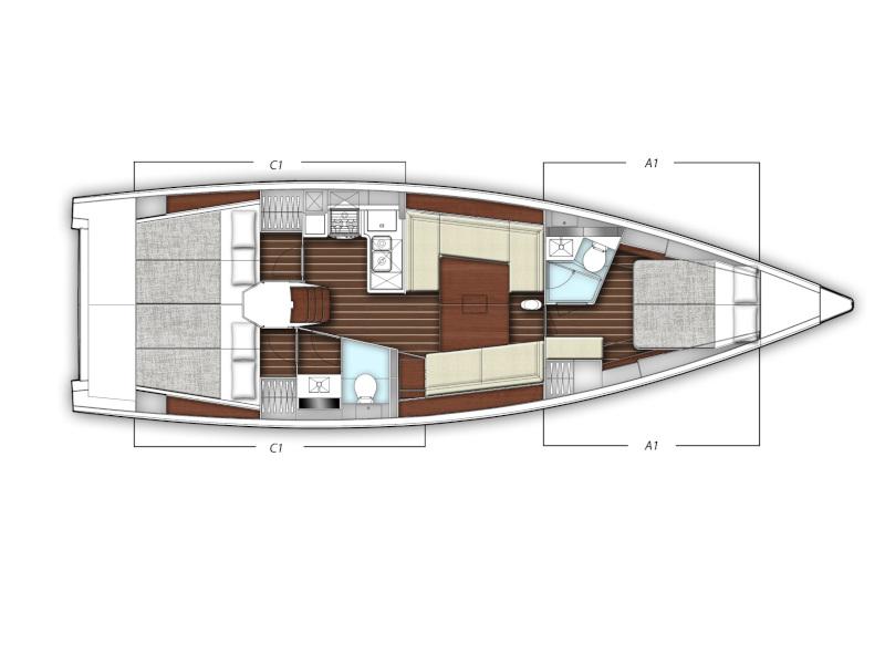 Book yachts online - sailboat - X-Yachts X4.3 - Pelagia - rent