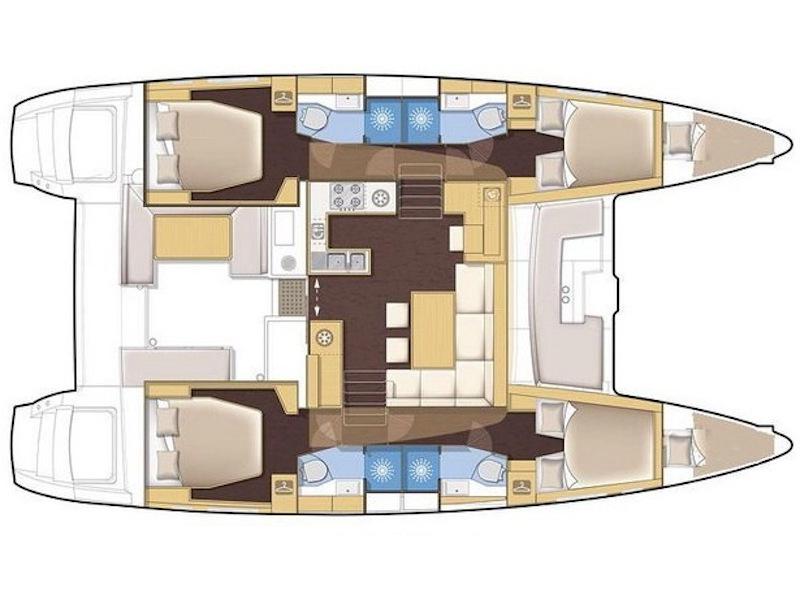 Book yachts online - catamaran - Lagoon 450 - Shana - rent