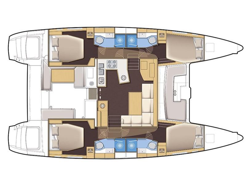 Book yachts online - catamaran - Lagoon 450 Sport - Myemocean - rent