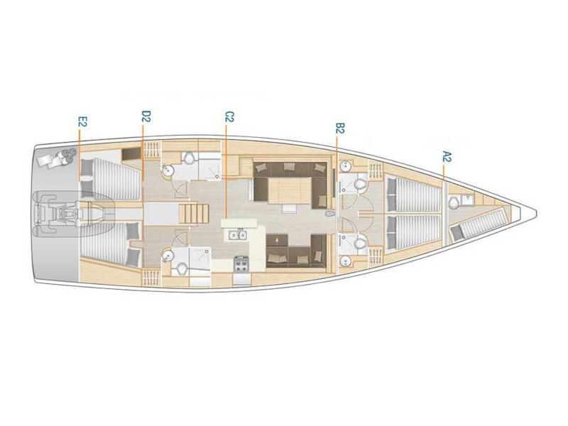 Book yachts online - sailboat - Hanse 588 - STARDUST 1 - rent
