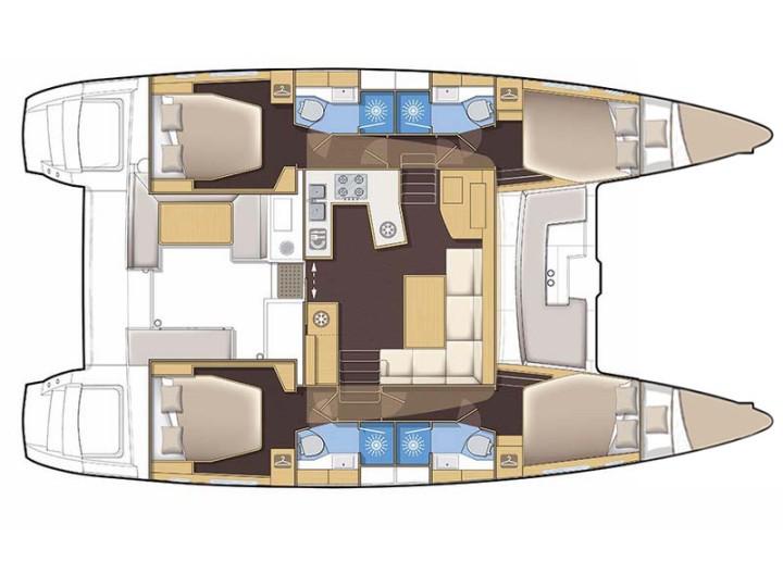Book yachts online - catamaran - Lagoon 450 Fly - ISMA - rent