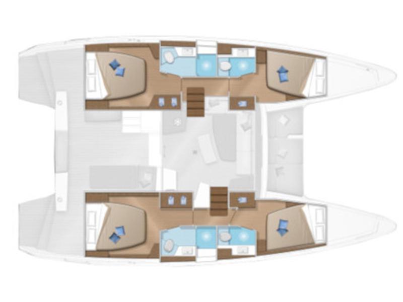 Book yachts online - catamaran - Lagoon 42 - day elli - rent