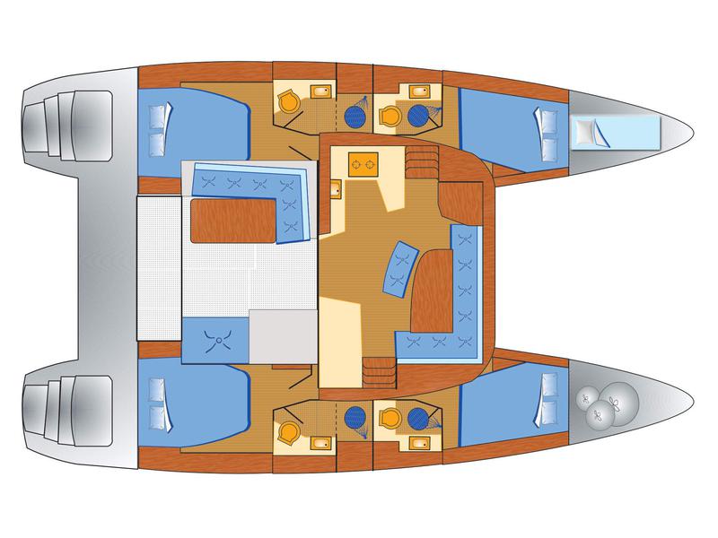 Book yachts online - catamaran - Lagoon 42 - Mona Lisa II - rent