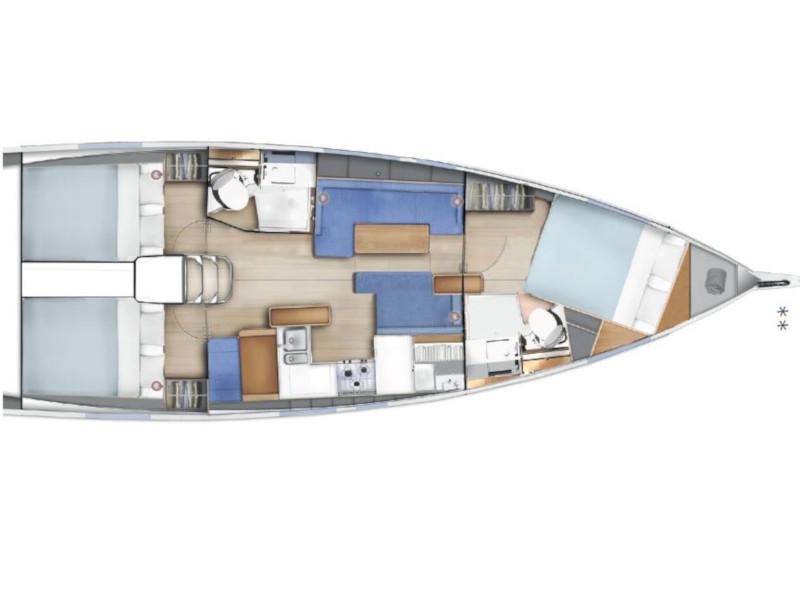 Book yachts online - sailboat - Sun Odyssey 410 - Sammy - rent