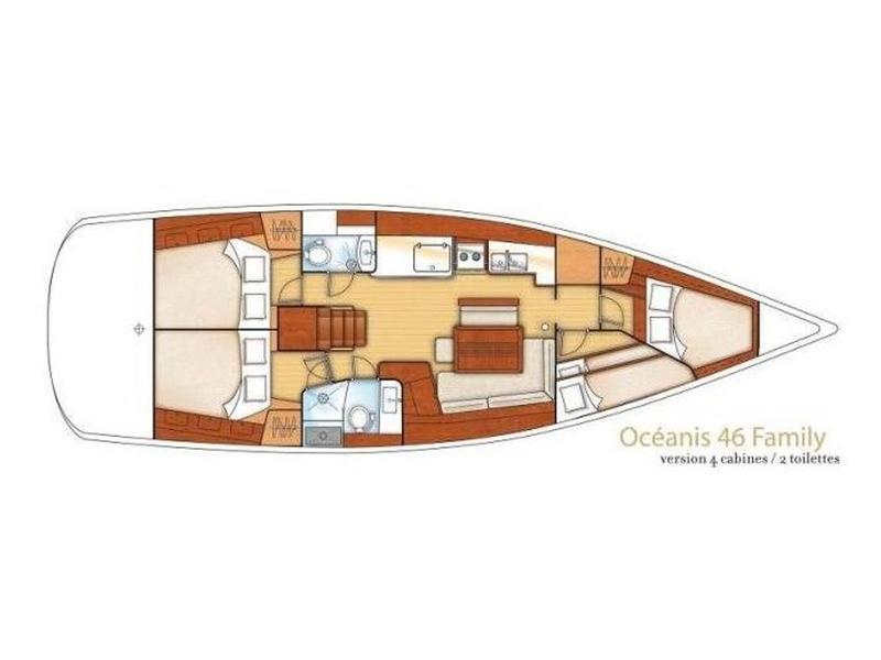 Book yachts online - sailboat - Oceanis 46 - Pain Killer - rent