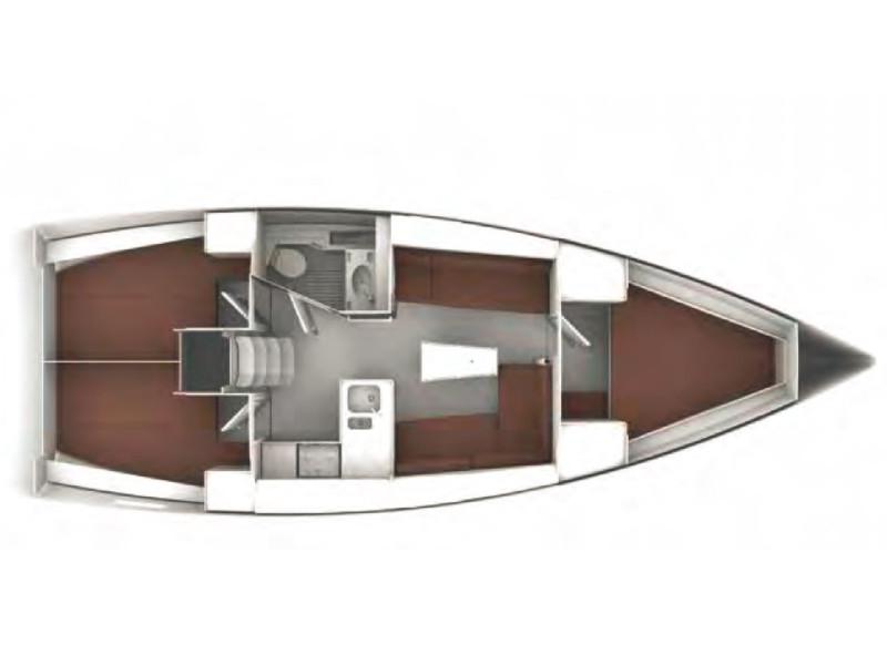 Book yachts online - sailboat - Bavaria Cruiser 37 - Blue Passion - rent