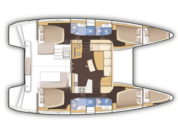 Book yachts online - catamaran - Lagoon 42 - Casta Diva VIP-equipped - rent