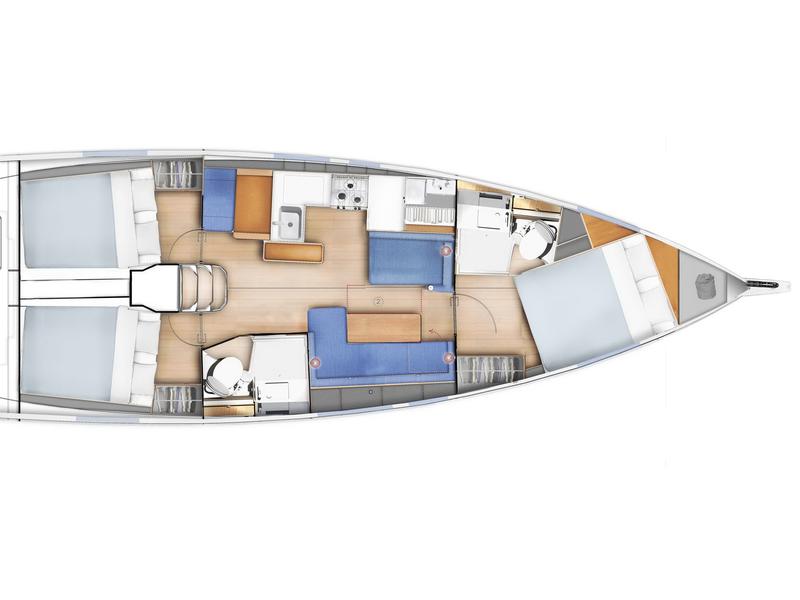 Book yachts online - sailboat - Sun Odyssey 410 - Iliada - rent