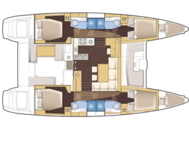Book yachts online - catamaran - Lagoon 450 Fly - AMELIA (A/C, Generator, Watermaker) - rent