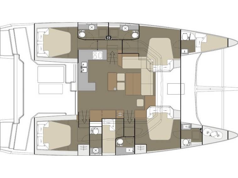 Book yachts online - catamaran - Dufour Catamaran 48 - Jovy - rent