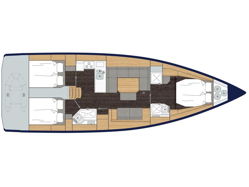 Book yachts online - sailboat - Bavaria C45 Style - SANTA CRUZ - rent