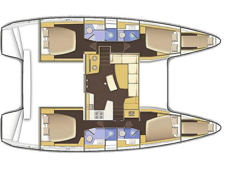 Book yachts online - catamaran - Lagoon 42 - IO (generator, air condition, 1 SUP free of charge) - rent