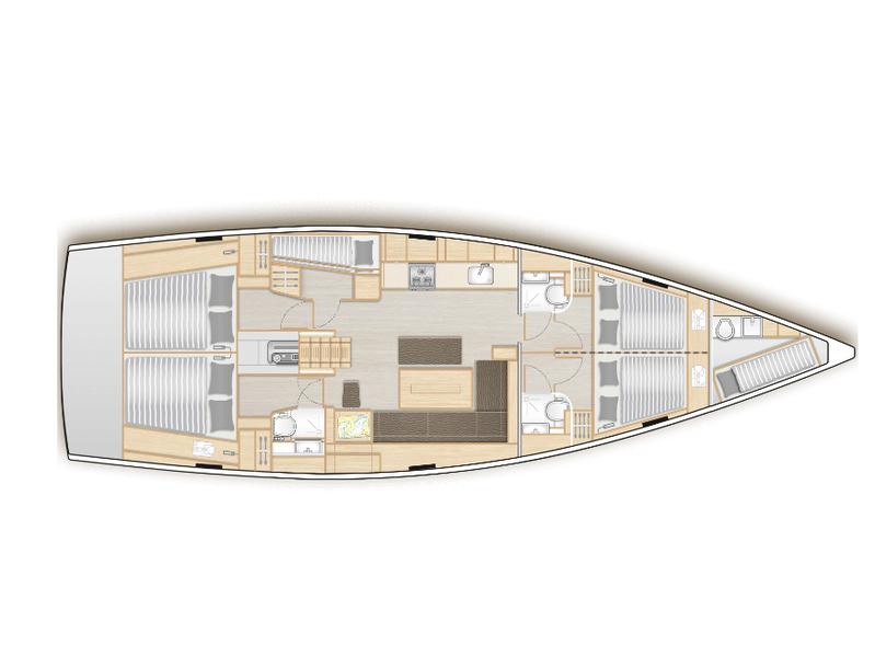 Book yachts online - sailboat - Hanse 508 - MEDUSA II (generator, air condition, electric barbeque, 1 SUP free of charge) - rent