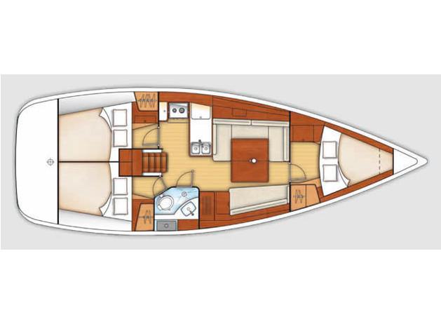 Book yachts online - sailboat - Oceanis 37 - WIND OF CHANGE (New 2023 full batten mainsail, 2023 furling genoa, 2023 bimini, 2023 sprayhood) - rent
