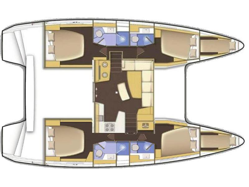 Book yachts online - catamaran - Lagoon 42 - ALEXANDROS (generator, air condition, watermaker, 1 SUP free of charge) - rent