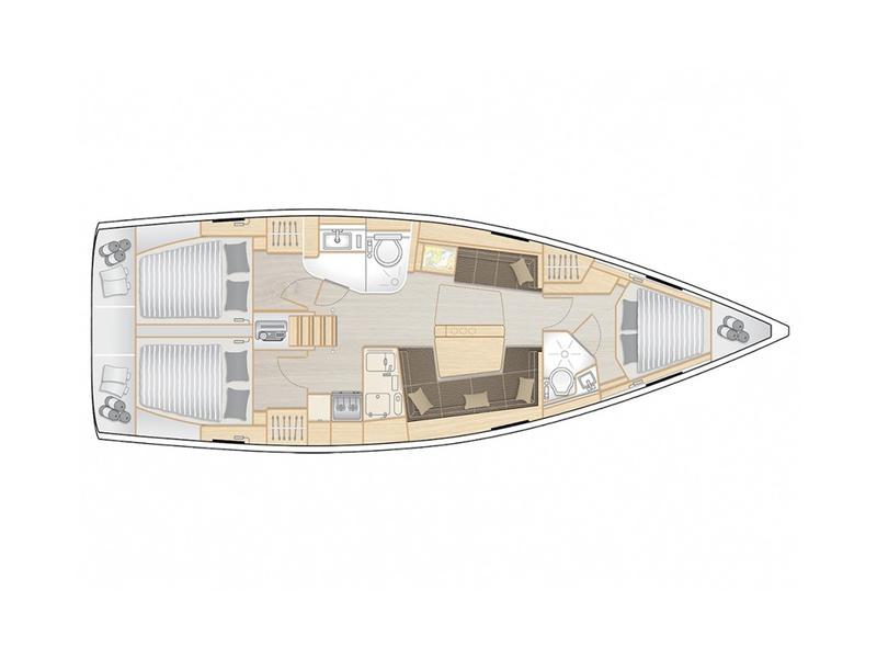 Book yachts online - sailboat - Hanse 418 - EUGENE (generator, watermaker, teak cockpit, gas BBQ) - rent