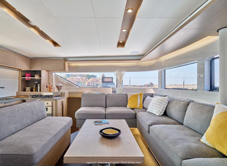 Book yachts online - catamaran - Lagoon 51 - JEWEL (Charter rate includes VAT, Skipper Fee, Generator, Air-condition, Watermaker, Icemaker, Dishwasher, 2 SUP, Tubes, Kids Water-ski, Sea scooter, Electric BBQ) *Skippered only* - rent