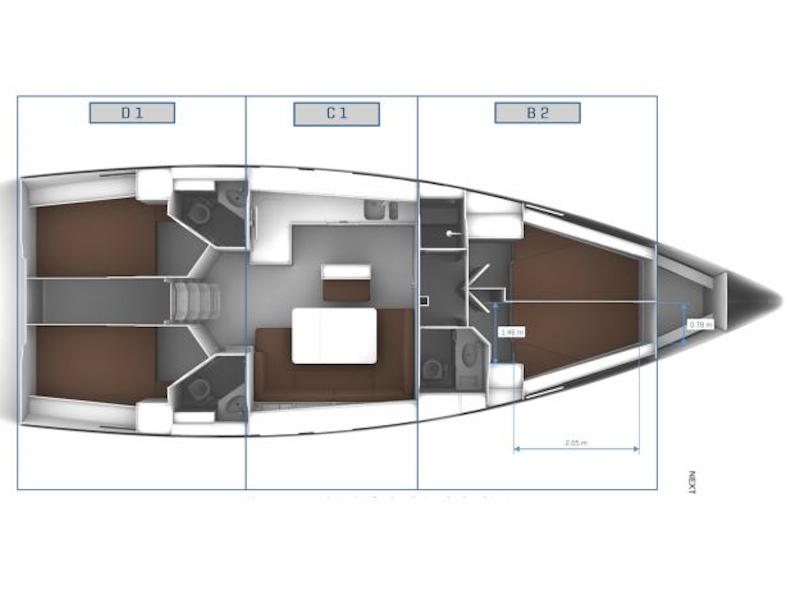 Book yachts online - sailboat - Bavaria 46 Cruiser - Classy - rent