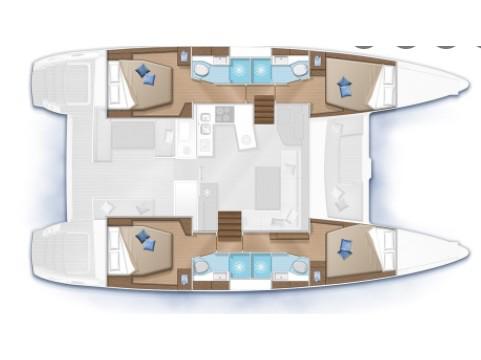 Book yachts online - catamaran - Lagoon 450 - FLUFFY  - rent