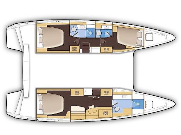 Book yachts online - catamaran - Lagoon 42 Owner Version - ALINA - rent