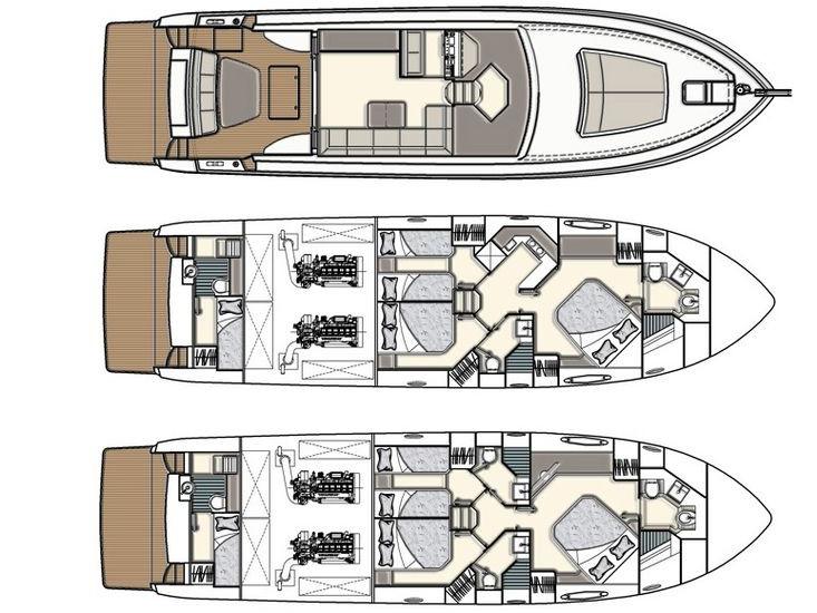 Book yachts online - motorboat - Uniesse 55 - C&amp;A - rent