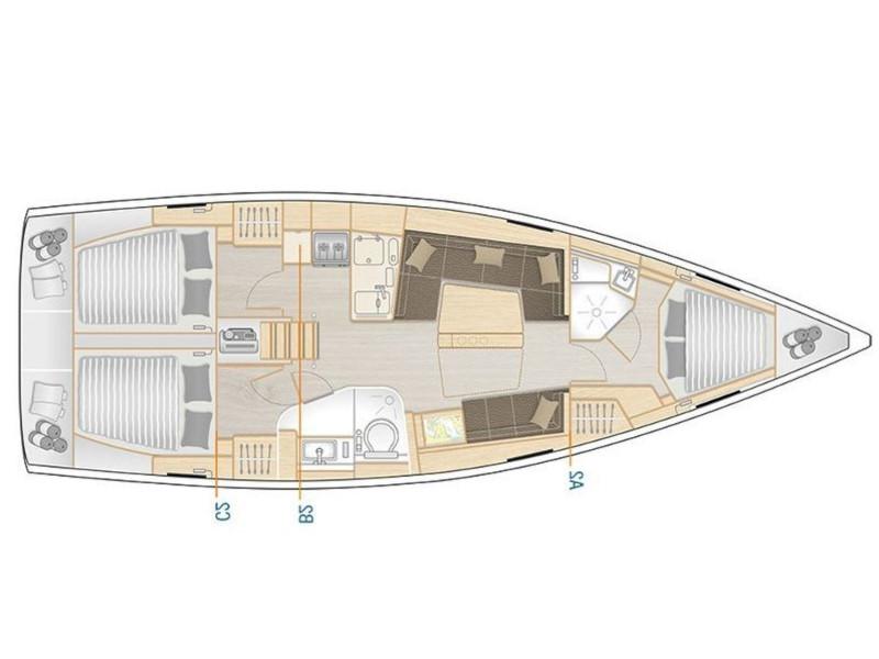 Book yachts online - sailboat - Hanse 418 - Polynoe - rent