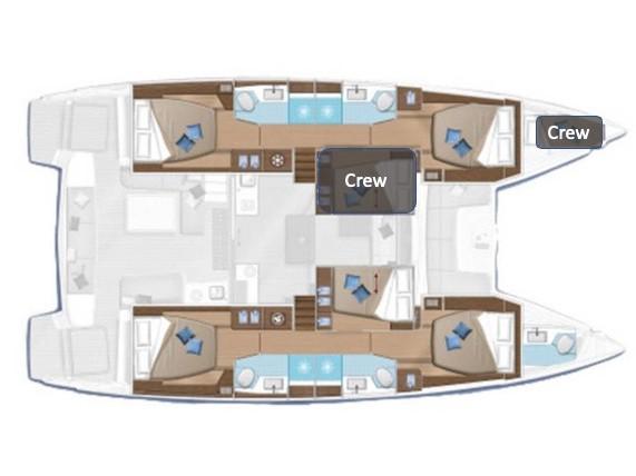 Book yachts online - catamaran - Lagoon 50 - Sophia - rent