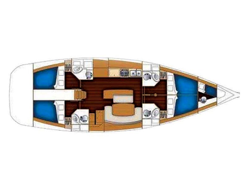 Book yachts online - sailboat - Cyclades 50.4 - C'est la vie  - rent