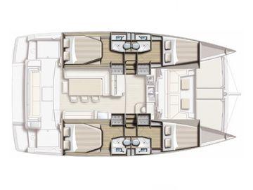 Book yachts online - catamaran - Bali 4.1 - COSTAR - rent