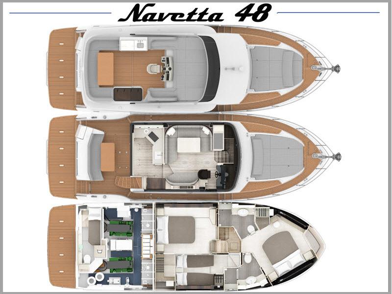Book yachts online - motorboat - Navetta 48 - MY WAY - rent