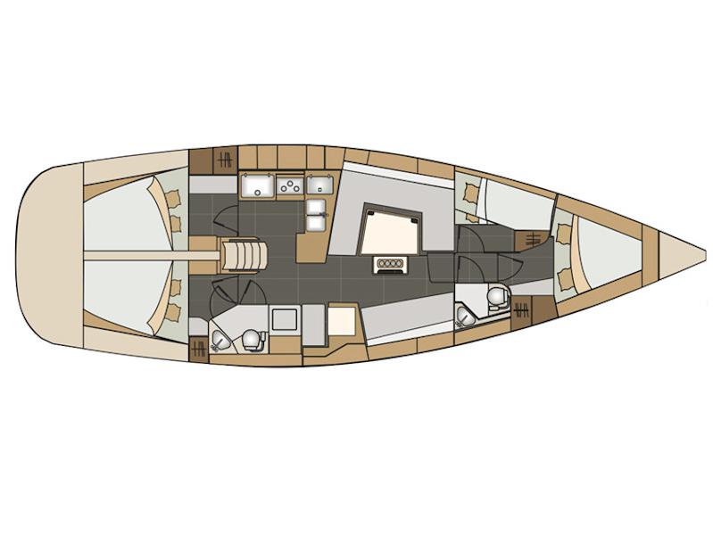 Book yachts online - sailboat - Elan 45 Impression - SIX FRIENDS - rent