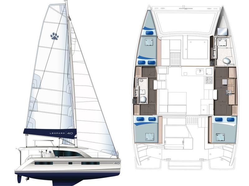 Book yachts online - catamaran - Leopard 40 - CANTURK 3 - rent
