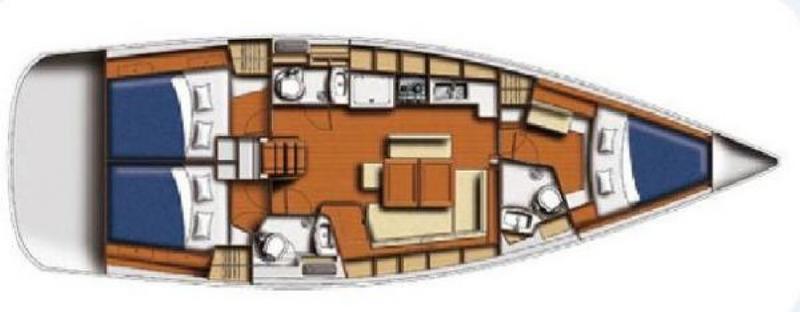 Book yachts online - sailboat - Beneteau Oceanis 43 - No Regrets - rent