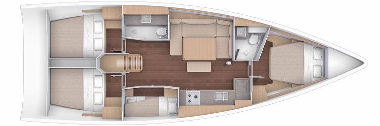 Book yachts online - sailboat - Dufour 430 - SAM'S WIND - rent