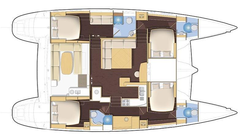 Book yachts online - catamaran - Lagoon 500 - Italycat - rent