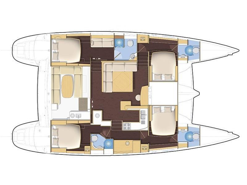 Book yachts online - catamaran - Lagoon 500 - Italycat - rent