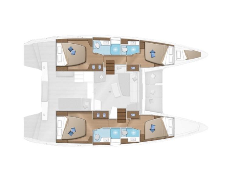 Book yachts online - catamaran - Lagoon 42 - Liquid Asset - rent