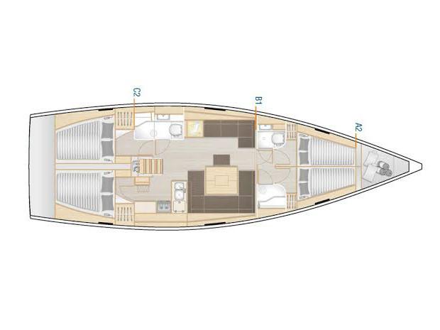 Book yachts online - sailboat - Hanse 458 - Celine 1 - rent