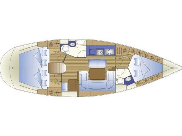 Book yachts online - sailboat - Bavaria 39 Cruiser - Orestis - rent