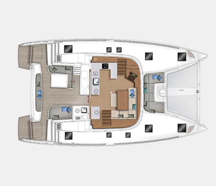 Book yachts online - catamaran - Lagoon 46 - Grand Blue - rent
