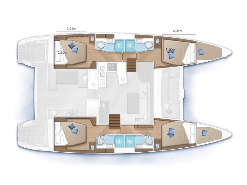 Book yachts online - catamaran - Lagoon 450 Sport - Felix Finis - rent