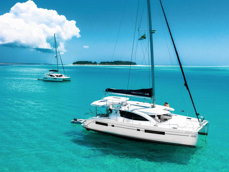 Book yachts online - catamaran - Leopard 48 - Black Swan - rent