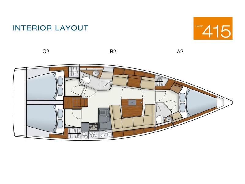 Book yachts online - sailboat - Hanse 415 - Kraken - rent