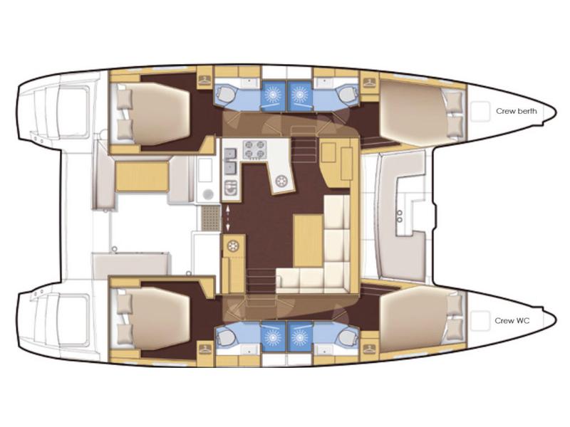 Book yachts online - catamaran - Lagoon 450 - La Luna-1 - rent