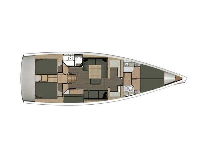Book yachts online - sailboat - Dufour 512 Grand Large - Legato - rent