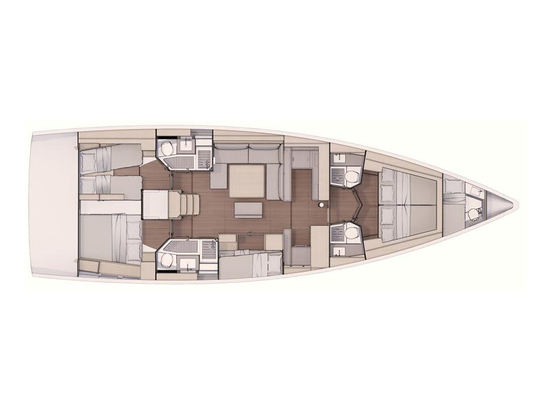Book yachts online - sailboat - Dufour 530 Grand large - no name 1 (AC &amp; gen.) - rent