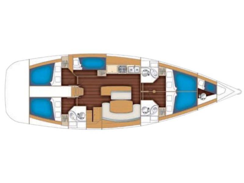 Book yachts online - sailboat - Cyclades 50.5 - Roaga - rent