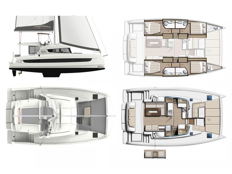 Book yachts online - catamaran - Bali 4.2 - Toddler - rent